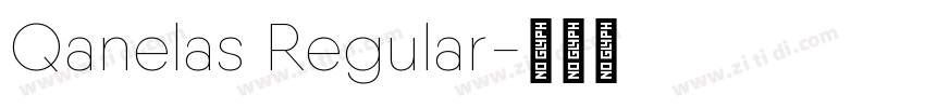 Qanelas Regular字体转换